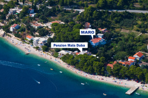 Živogošče Mala Duba - letecký snímek